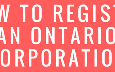 How To Register An Ontario Corporation [Infographic]