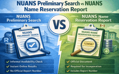 NUANS Preliminary Search vs NUANS Name Reservation Report: What’s the Difference?